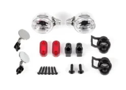 Traxxas Headlight housings (left & right)/ headlight lens (2)/ 2.6×8 BCS (2)/ 1.6×7 BCS (self-tapping) (2) (fits TRX9333 or TRX9335 body) – TRX9334