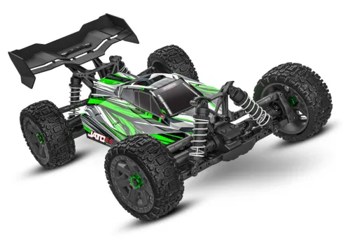 Traxxas Jato 4X4 BL2-S brushless elektro buggy RTR Groen + (GRATIS Traxxas 3000mah 7.4V 2S Lipo + Traxxas Charger EZ-Peak USB-C 40W lader twv €68.90)