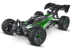 Traxxas Jato 4X4 BL2-S brushless elektro buggy RTR Groen + (GRATIS Traxxas 3000mah 7.4V 2S Lipo + Traxxas Charger EZ-Peak USB-C 40W lader twv €68.90)