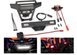 Traxxas LED Light Set, Complete (Includes Front and Rear Bumpers with LED Lights, 3-Volt Accessory Power Supply, and Power Tap Connector (with cable) (Fits TRX9011 Body) – TRX9095