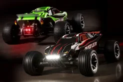 Traxxas LED light set, complete (includes front and rear bumpers with LED light bar, rear LED harness, & BEC Y-harness) (fits 2WD Rustler or Bandit) – TRX3794