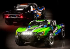 Traxxas LED light set, complete (includes front and rear bumpers with LED light bar, rear LED harness, & BEC Y-harness) (fits 4WD Slash) – TRX6894