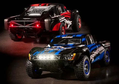 Traxxas LED light set, complete (includes front and rear bumpers with LED light bar, rear LED harness, & BEC Y-harness) (fits 2WD Slash) – TRX5894