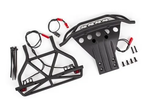 Traxxas LED light set, complete (includes front and rear bumpers with LED light bar, rear LED harness, & BEC Y-harness) (fits 2WD Slash) – TRX5894