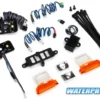 Traxxas LED light set, complete with power supply (contains headlights, tail lights, side marker lights, distribution block) (fits TRX8010 body) – TRX8036