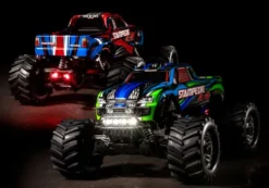 Traxxas LED light set, complete (includes front and rear bumpers with LED light bar, rear LED harness, & BEC Y-harness) (fits 4WD Stampede) – TRX6794
