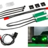 Traxxas LED light set, front, complete (green) (includes light harness, power harness, zip ties (9)) – TRX9496G