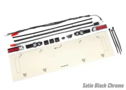 Traxxas LED lights, tail lights (red)/ power harness/ tail light housings (left & right)/ tailgate trim (satin black chrome)/ zip ties (3) – TRX9497A