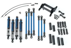 Traxxas Long Arm Lift Kit, TRX-4, complete (includes blue powder coated links, blue-anodized shocks) – TRX8140X