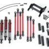 Traxxas Long Arm Lift Kit, TRX-4, complete (includes red powder coated links, red-anodized shocks) – TRX8140R
