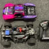 Traxxas Mini Slash BL-2s Brushless 4WD short course truck 2.4 GHz Roze (alles werkt / opknapper / zonder accu en lader)!
