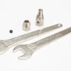 Traxxas Motor coupler, collet style/ GS 4×3 SS (with threadlock) (1)/ wrench, 10mm (2) – TRX5761