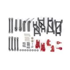 Traxxas Outer Driveline & Suspension Upgrade Kit, extreme heavy duty, red (fits Slash 2WD) – TRX9181-RED