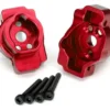 Traxxas Portal drive axle mount, rear, 6061-T6 aluminum (red-anodized) (left and right)/ 2.5×16 CS (4) – TRX8256R