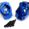 Traxxas Portal drive axle mount, rear, 6061-T6 aluminum (blue-anodized) (left and right)/ 2.5×16 CS (4) – TRX8256X