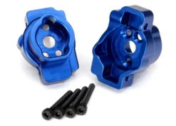 Traxxas Portal drive axle mount, rear, 6061-T6 aluminum (blue-anodized) (left and right)/ 2.5×16 CS (4) – TRX8256X