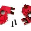 Traxxas Portal housings, inner (front), 6061-T6 aluminum (red-anodized) (2)/ 3×12 BCS (2) – TRX8252R