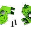 Traxxas Portal housings, inner (front), 6061-T6 aluminum (green-anodized) (2)/ 3×12 BCS (2) – TRX8252G