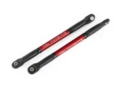 Traxxas Push rods, aluminum (red-anodized), heavy duty (2) (assembled with rod ends and threaded inserts) – TRX8619R