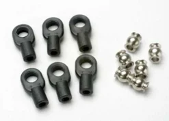 Traxxas Rod ends small with hollow balls (6) (for Revo steering linkage) – TRX5349
