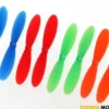 Traxxas Rotor blade set with red & blue & green & orange – TRX6226