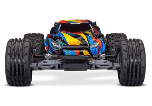 Traxxas Rustler 2WD HD VX3 3S Brushless truggy truck RTR TSM 2.4Ghz 100 km/h zonder accu en lader – Geel