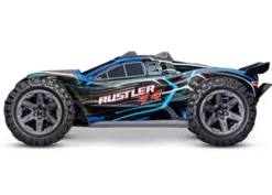 Traxxas Rustler 4X4 BL2-S Brushless 1/10 Stadium Truck Blauw + (GRATIS Traxxas 3000mah 7.4V 2S Lipo + Traxxas Charger EZ-Peak USB-C 40W lader twv €68.90)