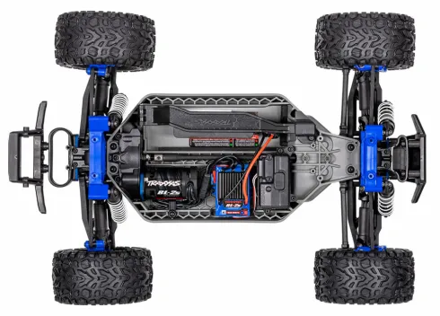 Traxxas Rustler 4X4 BL2-S Brushless 1/10 Stadium Truck Blauw + (GRATIS Traxxas 3000mah 7.4V 2S Lipo + Traxxas Charger EZ-Peak USB-C 40W lader twv €68.90)