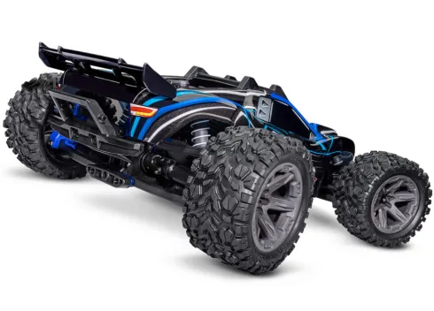 Traxxas Rustler 4X4 BL2-S Brushless 1/10 Stadium Truck Blauw + (GRATIS Traxxas 3000mah 7.4V 2S Lipo + Traxxas Charger EZ-Peak USB-C 40W lader twv €68.90)