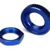 Traxxas Servo saver nuts aluminum blue-anodized hex 1 serrated 1 – TRX8345