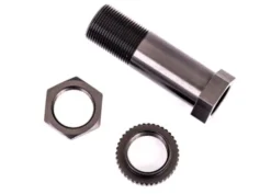 Traxxas Servo saver post/ adjuster nut/ locknut (dark titanium-anodized, 6061-T6 aluminum) (1 each) – TRX9545A