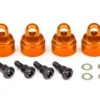 Traxxas Shock caps, aluminum (orange-anodized) (4) (fits all Ultra Shocks) – TRX3767T
