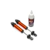 TRAXXAS Shocks, GT-Maxx®, rear, aluminum, orange-anodized (fully assembled w/o springs) (2) – TRX10962-ORNG