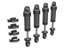 Traxxas Shocks, GTM, 6061-T6 aluminum (dark titanium-anodized) (fully assembled w/o springs) (4) – TRX9764-GRAY