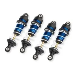 Traxxas Shocks, GTR long, blue-anodized, PTFE-coated bodies with TiN shafts (assembled with springs) (4) – TRX10765-BLUE