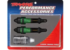 Traxxas Shocks, GTR long green-anodized, PTFE-coated bodies with TiN shafts (fully assembled, without springs) (2) – TRX7461G
