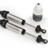 Traxxas Shocks, GTR, 134mm, silver aluminum (fully assembled w/o springs) (front, threaded) (2) – TRX8450