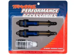 Traxxas Shocks, GTR xx-long blue-anodized, PTFE-coated bodies with TiN shafts (fully assembled, without springs) (2) – TRX7462