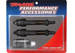 Traxxas Shocks, GTR xx-long hard-anodized, PTFE-coated bodies with TiN shafts (assembled) (2) (without springs) – TRX7462X