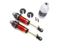 Traxxas Shocks, GTR xx-long red-anodized, PTFE-coated bodies with TiN shafts (fully assembled, without springs) (2) – TRX7462-RED