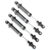 Traxxas Shocks, GTS, silver aluminum (assembled without springs) (4) (for use with TRX8140 TRX-4 Long Arm Lift Kit) – TRX8160