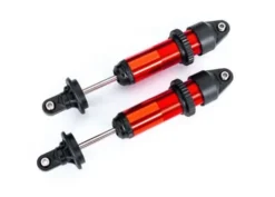Traxxas Shocks, GTX, medium (aluminum, red-anodized) (fully assembled w/o springs) (2) – TRX7861R