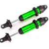 Traxxas Shocks, GTX, medium (aluminum, green-anodized) (fully assembled w/o springs) (2) – TRX7861G