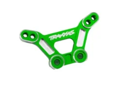 Traxxas Shock tower front 6061-T6 aluminum (green-anodized)/ 3x15mm BCS (with threadlock)-TRX10538-GREEN