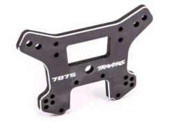 Traxxas Shock tower, front, 7075-T6 aluminum (dark titanium-anodized) (fits Sledge) – TRX9639A