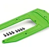 Traxxas Skidplate, chassis, green (fits Sledge) – TRX9623G