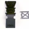 Traxxas Skidplate, front plastic (black)/ stainless steel plate- TRX4937