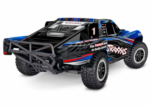 Traxxas Slash Brushless 1/10-Scale 2WD Short Course Racing Truck TQ 2.4GHz – Blauw – zonder batterij en lader