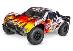 Traxxas Slash 2WD HD VX3 3S Brushless short course truck RTR TSM 2.4Ghz 100 km/h zonder accu en lader – Rood