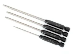 Traxxas Speed Bit Set, hex driver, 4-piece straight (1.5mm, 2.0mm, 2.5mm, 3.0mm), 1/4″ drive – TRX8715X